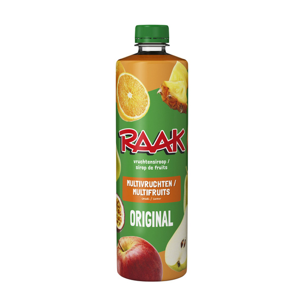 RAAK vruchtensiroop multivruchten. .75 L .75 LT