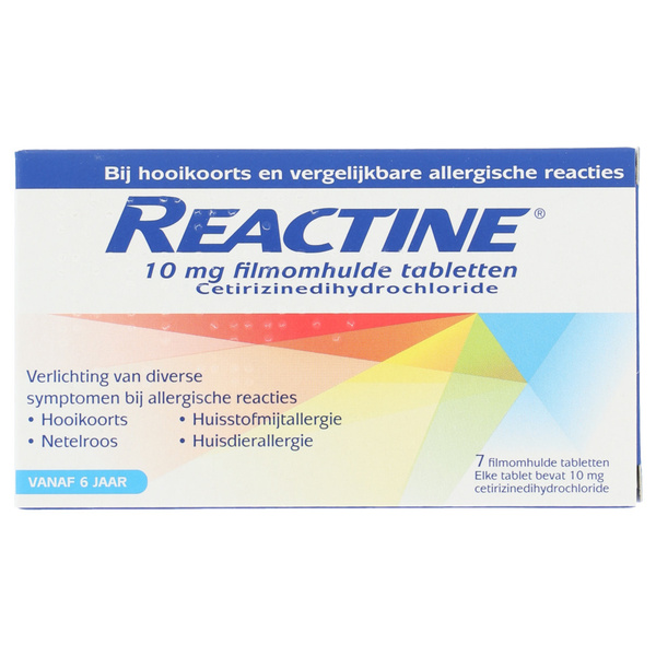 REACTINE AV cetirizine 10mg 7 ST