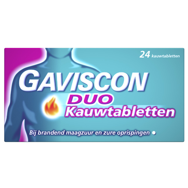 GAVISCON av duo kauw tabletten 24 ST