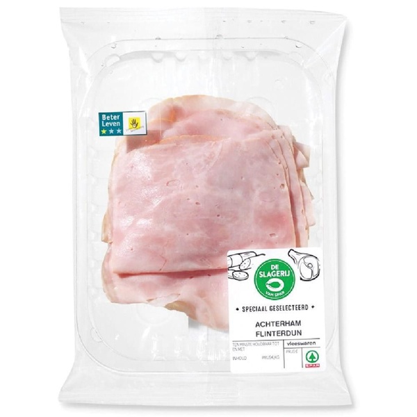 Achterham flinterdun 1 KG