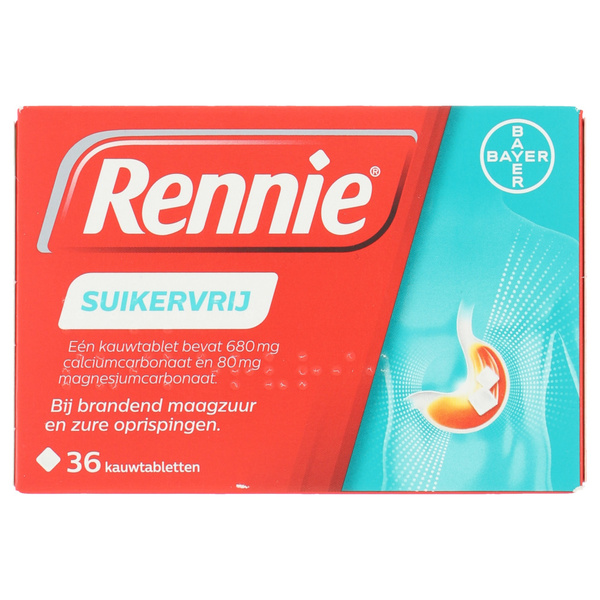 RENNIE AV suikervrij 680/80mg 36 ST