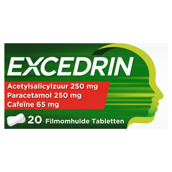 EXCEDRIN UAD migraine 250/250/65mg 20 ST