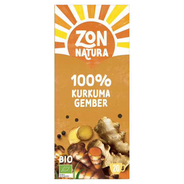 ZONNATUR kurkuma gemberthee 20 ST