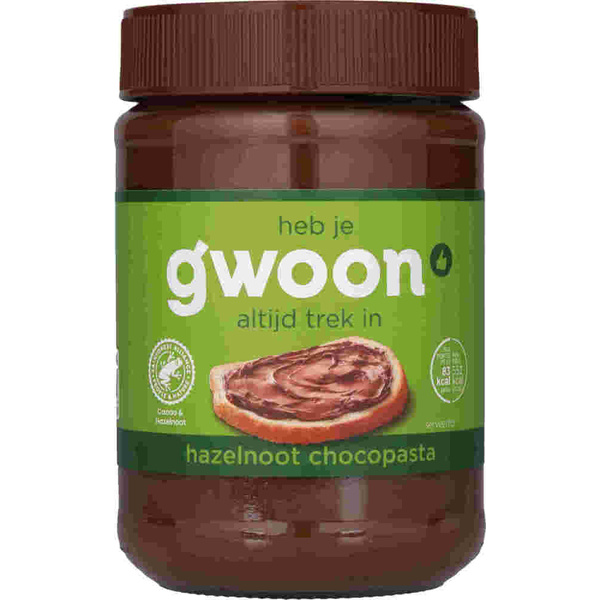 G'WOON hazelnootpasta 400 GR