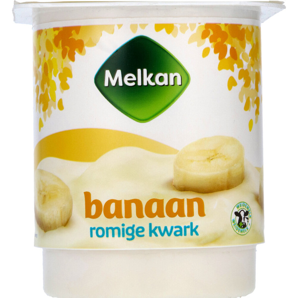MELKAN kwark halfvol banaan 450 GR