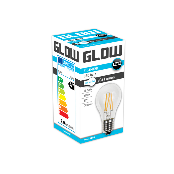 GLOW e27 60W dimbaar 1 ST