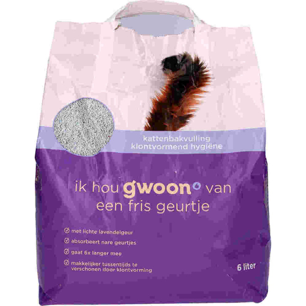 G'WOON klontv. katten bakvulling hyg 6 L 6 LT
