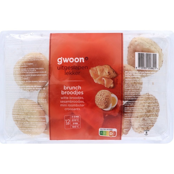 G'WOON brunchbroodjes mix 300 GR