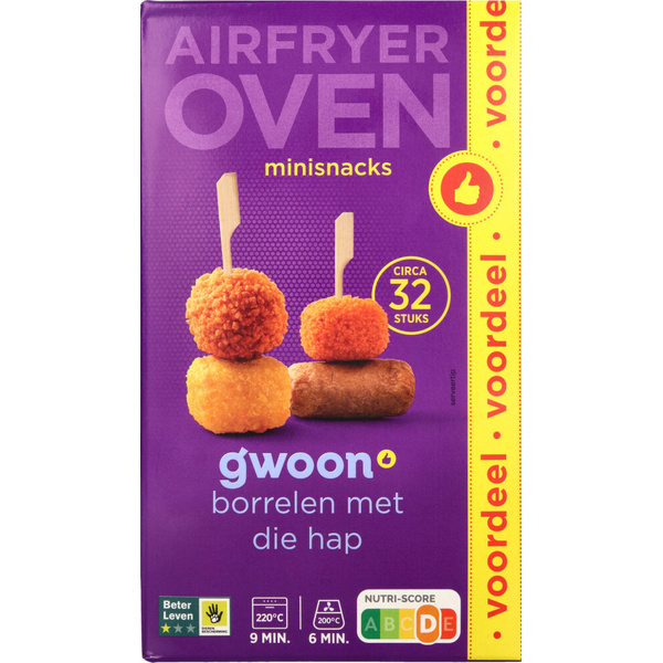 G'WOON oven snacks mini mix 32 ST