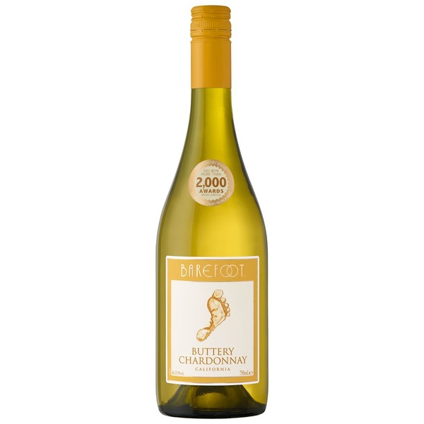 BAREFOOT buttery chardonnay 750 ML