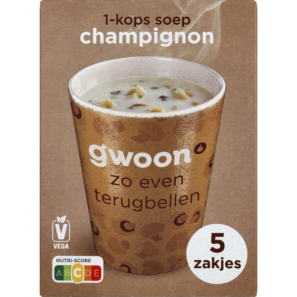 G'WOON 1 kops soep champignon 70 GR