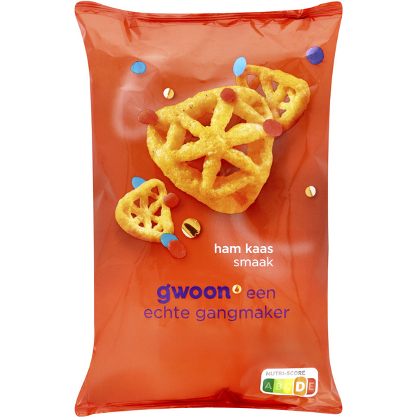 G'WOON maïssnack ham kaas 150 GR