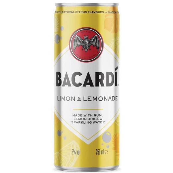 BACARD limon & lemonad 250 ML 250 ML