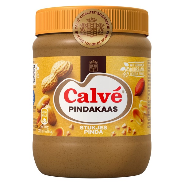 CALVE pindakaas met nootjes 350 GR