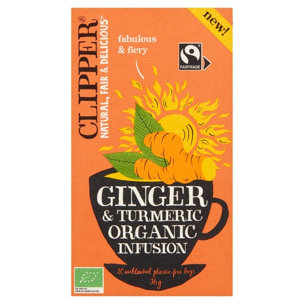 CLIPPER ginger tumeric 20 ST