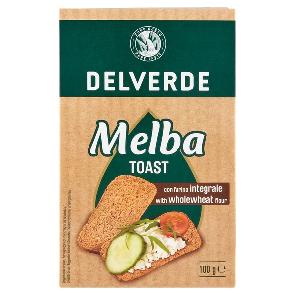 DELVERDE melba toast    volkoren 100 GR 100 GR