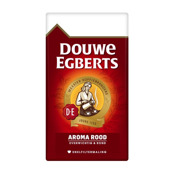 D.E. aroma rood     snelfilter 500 GR