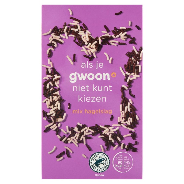 G'WOON mix hagelslag 400 GR