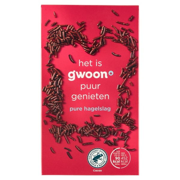 G'WOON puur hagelslag 400 GR