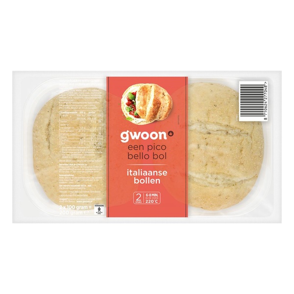 G'WOON italiaanse bollen 2 ST