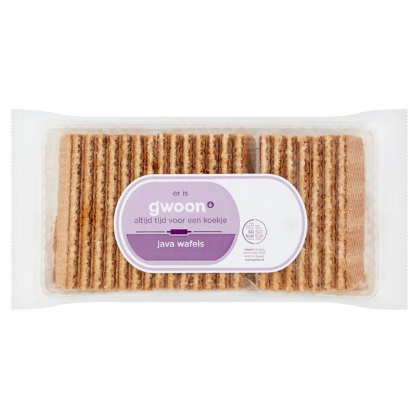 G'WOON java wafels 250 GR