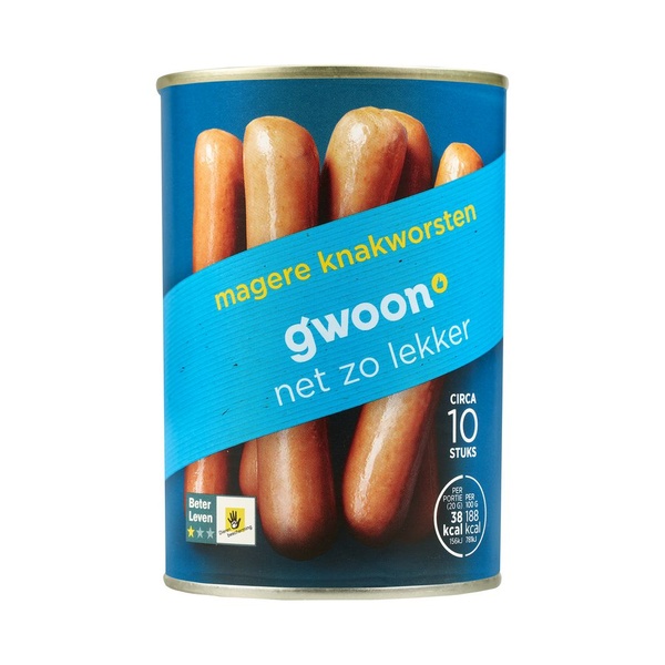 G'WOON knakworst mager 10 ST