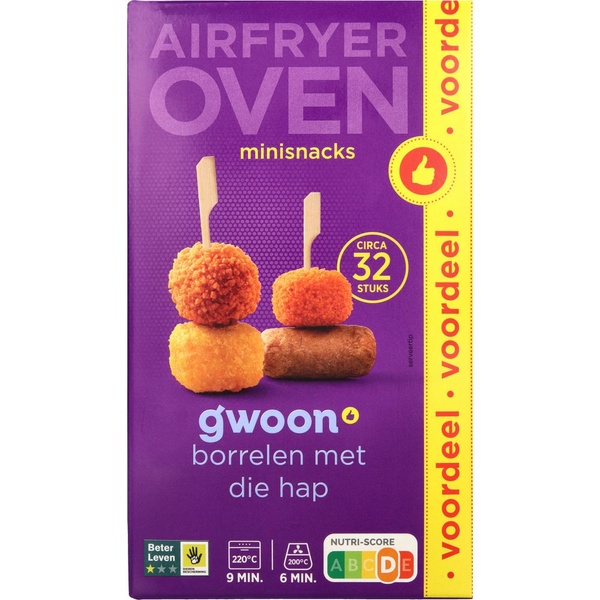 G'WOON oven snacks mini mix 32 ST