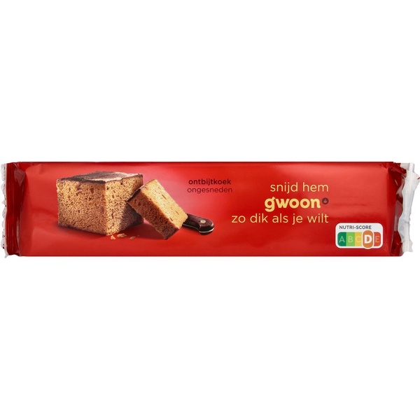 G'WOON ontbijtkoek ongesneden 550 GR