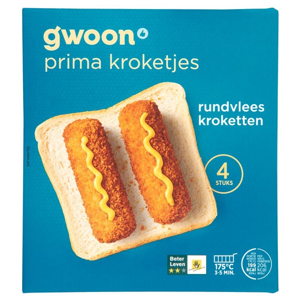 G'WOON kroket rundvlees 280 GR