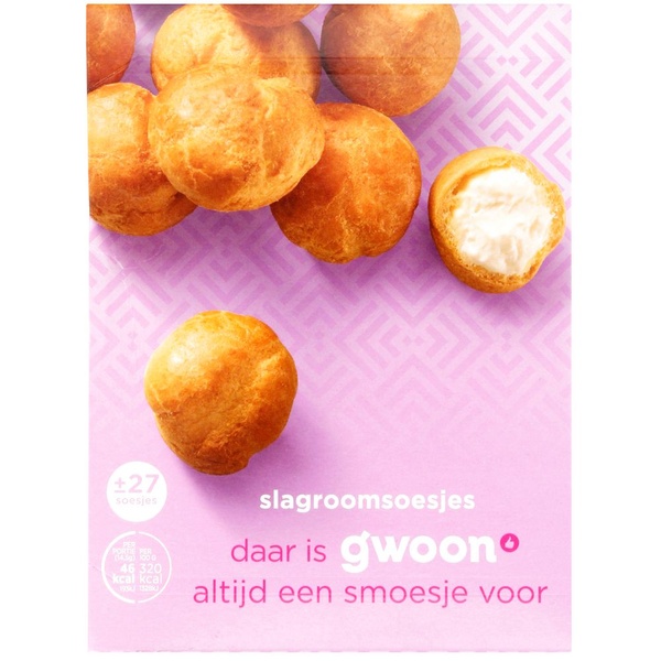 G'WOON slagroomsoesjes 400 GR