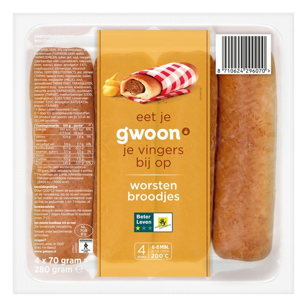 G'WOON worstenbrood 280 GR