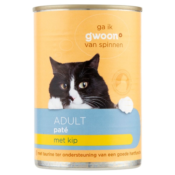 G'WOON kat paté met   kip 400 GR