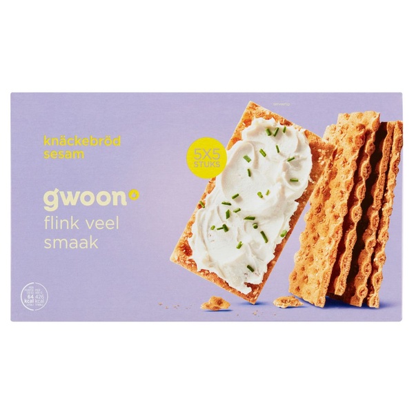 G'WOON knackebrod sesam 375 GR