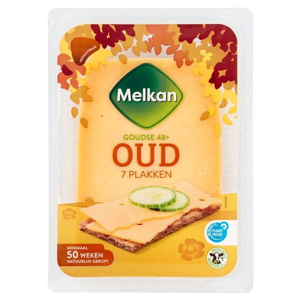 MELKAN gouda oud 48+ plak 190 GR