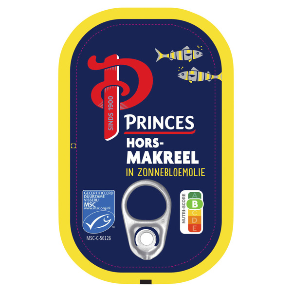 PRINCE makreelfilets in olie 125 GR