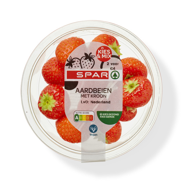 SPAR aardbeien met kroon 100 GR 100 GR