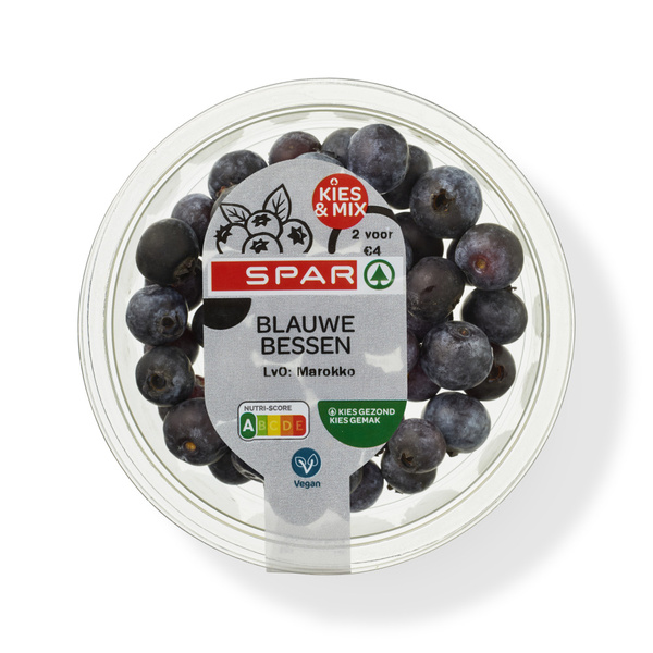 SPAR blauwe bessen 100 GR 100 GR