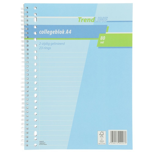 TRENDL collegeblok a4 1 ST