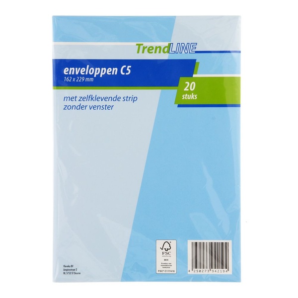 TRENDL c5 enveloppen  22.9x16.2cm 20 ST