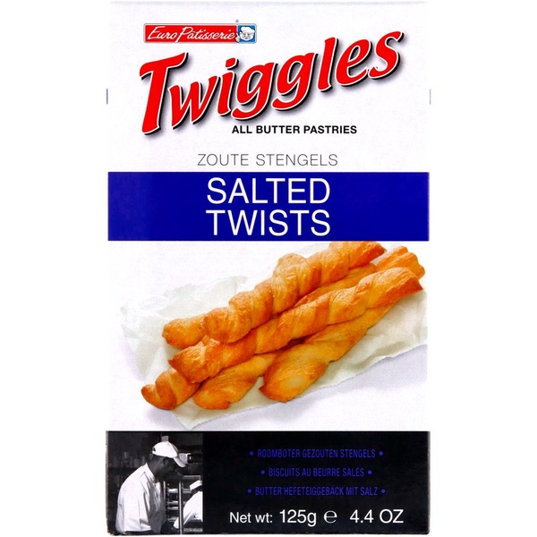 TWIGGLES snack zout 125 GR