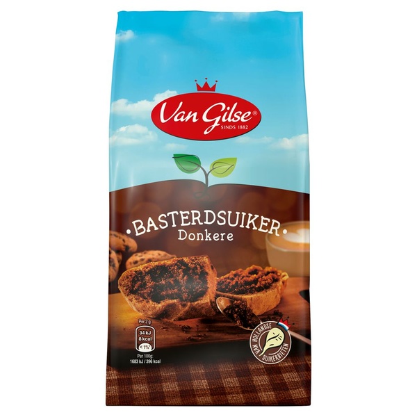 GILSE basterdsuiker  donker 600 GR