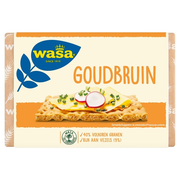 WASA knackebrod goudbruin. 245 GR