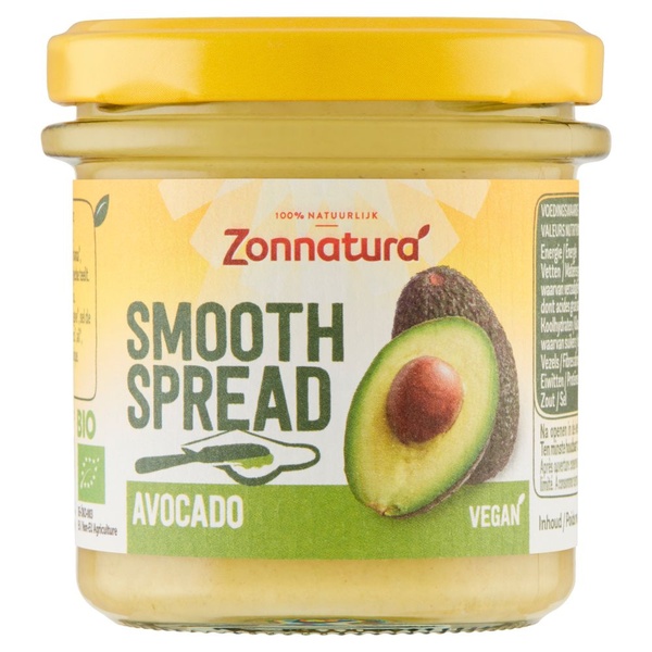 ZONNATUR smooth spread  avocado 140 GR